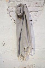 Honeycomb Pestemal Towel in Light Gray