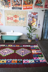 Vintage Milas Bencik Kilim 5.4x8.4ft