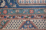 Vintage Turkish rug in living room setting, old rug, antique rug, pastel colors, faded colors, Turkish rug, vintage rug, soft rug, Portland, Oregon, rug store, rug shop, local shop