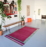 Vintage Bodrum Bos Kilim 4.4x7.5ft