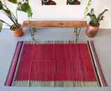 Vintage Bodrum Bos Kilim 4.4x7.5ft