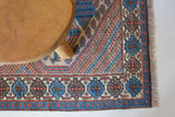 Vintage Turkish rug in living room setting, old rug, antique rug, pastel colors, faded colors, Turkish rug, vintage rug, soft rug, Portland, Oregon, rug store, rug shop, local shop