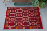 Turkish rug, vintage rug, flat weave, kilim rug, large area rug, square rug, Wild Shaman, Portland, Oregon, rug store, rug shop, local shop, bright colors, area rug, red rug, bold color