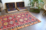 Vintage Sivas Sarkisla Kilim 4.9ftx7.8ft