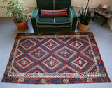 Old Fethiye Kilim 5.2ftx8ft