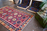 Vintage Sivas Sarkisla Kilim 4.9ftx7.8ft