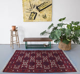 Turkish rug, vintage rug, flat weave, kilim rug, large area rug, square rug, Wild Shaman, Portland, Oregon, rug store, rug shop, local shop, bright colors, area rug, red rug, bold color