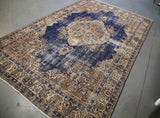 Old Demirci Oushak Rug 6.9ftx10.9ft