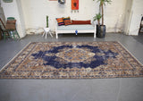 Old Demirci Oushak Rug 6.9ftx10.9ft