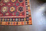 Vintage Sivas Sarkisla Kilim 4.9ftx7.8ft