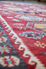 Vintage Sivas Sarkisla Kilim 4.9ftx7.8ft