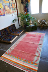 Vintage Bodrum Kilim 4.4ft x 8.3ft