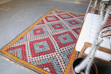 Vintage Aegean Cicim Kilim 5.5ftx9.3ft