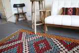 Vintage Aegean Cicim Kilim 5.5ftx9.3ft
