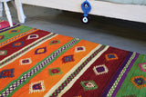 Vintage Anatolian kilim 4.6ftx10ft
