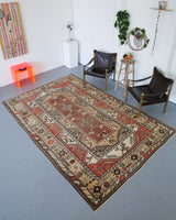 Vintage Milas Rug 6.7ftx9.10ft