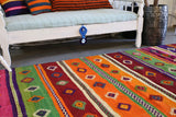 Vintage Anatolian kilim 4.6ftx10ft