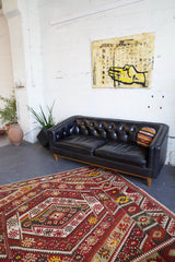 old rug, antique rug, earthy colors, faded colors, Turkish rug, vintage rug, flat weave, kilim rug, large area rug, square rug, Wild Shaman, Portland, Oregon, rug store, rug shop, local shop