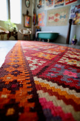 Old Uzbek Kilim Runner 4ft x 19.5ft