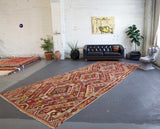 old rug, antique rug, earthy colors, faded colors, Turkish rug, vintage rug, flat weave, kilim rug, large area rug, square rug, Wild Shaman, Portland, Oregon, rug store, rug shop, local shop