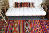 Vintage Anatolian Kilim 4.6ftx8.2ft