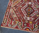 Semi-Antique Turkish Nigde Kilim Rug 7'x16'8"