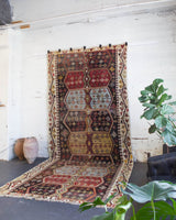 old rug, antique rug, earthy colors, faded colors, Turkish rug, vintage rug, flat weave, kilim rug, large area rug, square rug, Wild Shaman, Portland, Oregon, rug store, rug shop, local shop