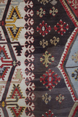 old rug, antique rug, earthy colors, faded colors, Turkish rug, vintage rug, flat weave, kilim rug, large area rug, square rug, Wild Shaman, Portland, Oregon, rug store, rug shop, local shop