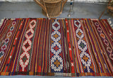 Vintage Anatolian Kilim 4.4ftx8.6ft