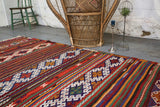 Vintage Anatolian Kilim 4.4ftx8.6ft