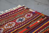 Vintage Anatolian Kilim 4.4ftx8.6ft