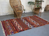 Vintage Anatolian Kilim 4.4ftx8.6ft