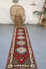 Vintage Kayseri Yahyali Runner 2.6ftx10ft