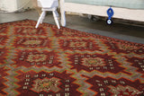 Vintage Anatolian Cicim Kilim 6.4ftx9ft