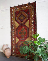 old rug, antique rug, Turkish rug, Portland, Oregon, rug store, rug shop, local shop, bright colors, wild shaman, large rug, area rug, red rug, bold color, burgundy, dark red