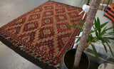 Vintage Anatolian Cicim Kilim 6.4ftx9ft