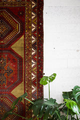 old rug, antique rug, Turkish rug, Portland, Oregon, rug store, rug shop, local shop, bright colors, wild shaman, large rug, area rug, red rug, bold color, burgundy, dark red