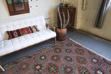 Vintage Anatolian Cicim Kilim 6.3ftx9.3ft