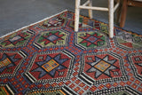 Vintage Anatolian Cicim Kilim 6.3ftx9.3ft