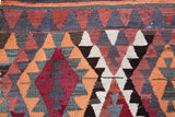Vintage Turkish rug in a living room setting, pile rug, Turkish rug, vintage rug, portland, rug shop, bright colors, wild shaman, soft rug, bold color, Portland, Oregon, rug store, rug shop, local shop, antique rug