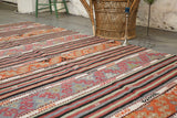 Vintage Anatolian Kilim 5.5ftx10ft