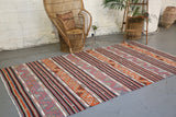 Vintage Anatolian Kilim 5.5ftx10ft