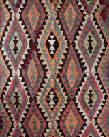 Vintage Turkish rug in a living room setting, pile rug, Turkish rug, vintage rug, portland, rug shop, bright colors, wild shaman, soft rug, bold color, Portland, Oregon, rug store, rug shop, local shop, antique rug