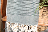 Honeycomb Pestemal Towel in Green
