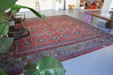 Old Turkish Oushak Kilim 13ftx13ft