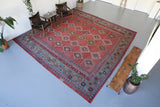 Old Turkish Oushak Kilim 13ftx13ft