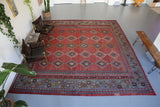 Old Turkish Oushak Kilim 13ftx13ft