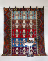 Area rug in a living room setting, pile rug, Turkish rug, custom rug, , new rug, modern rug, customizable rug, made to order rug, portland, rug shop, bright colors, wild shaman, soft rug, bold color, Portland, Oregon, rug store, rug shop, local shop, made in Turkey