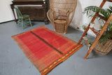 Old Bodrum Bos Kilim 4.6x6.3ft