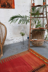 Old Bodrum Bos Kilim 4.6x6.3ft